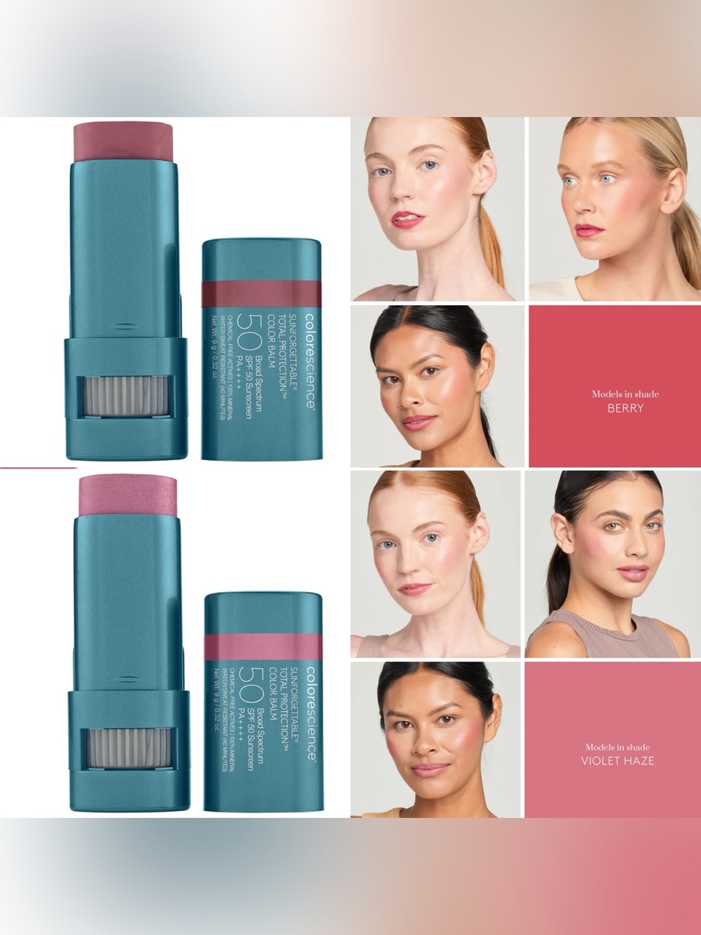 NWOB Colorescience Blush Balm Duo